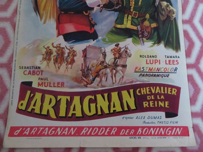 KNIGHTS OF THE QUEEN / D'ARTAGNAN CHEVALIER DE LA REIENE BELGIUM POSTER 1954 Movie posters