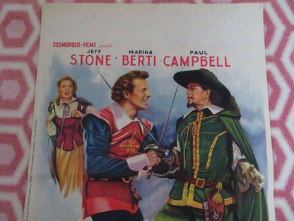 KNIGHTS OF THE QUEEN / D'ARTAGNAN CHEVALIER DE LA REIENE BELGIUM POSTER 1954 Movie posters