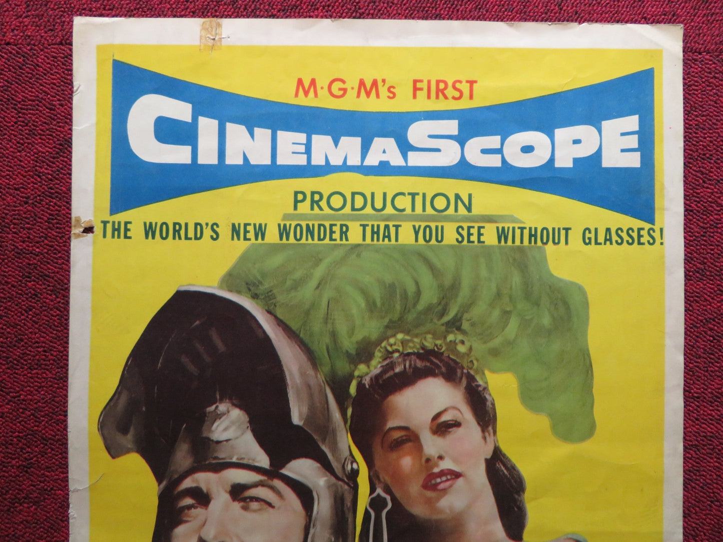 KNIGHTS OF THE ROUND TABLE US INSERT (14"x 36") POSTER R. TAYLOR A. GARDNER 1954 Rendezvous Cinema Movie posters