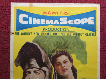 KNIGHTS OF THE ROUND TABLE US INSERT (14"x 36") POSTER R. TAYLOR A. GARDNER 1954 Rendezvous Cinema Movie posters