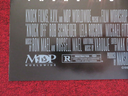 KNOCK OFF FOLDED US ONE SHEET POSTER VAN DAMME ROB SCHNEIDER 1998 Movie posters