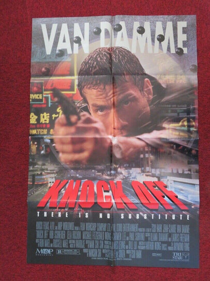 KNOCK OFF FOLDED US ONE SHEET POSTER VAN DAMME ROB SCHNEIDER 1998 Movie posters