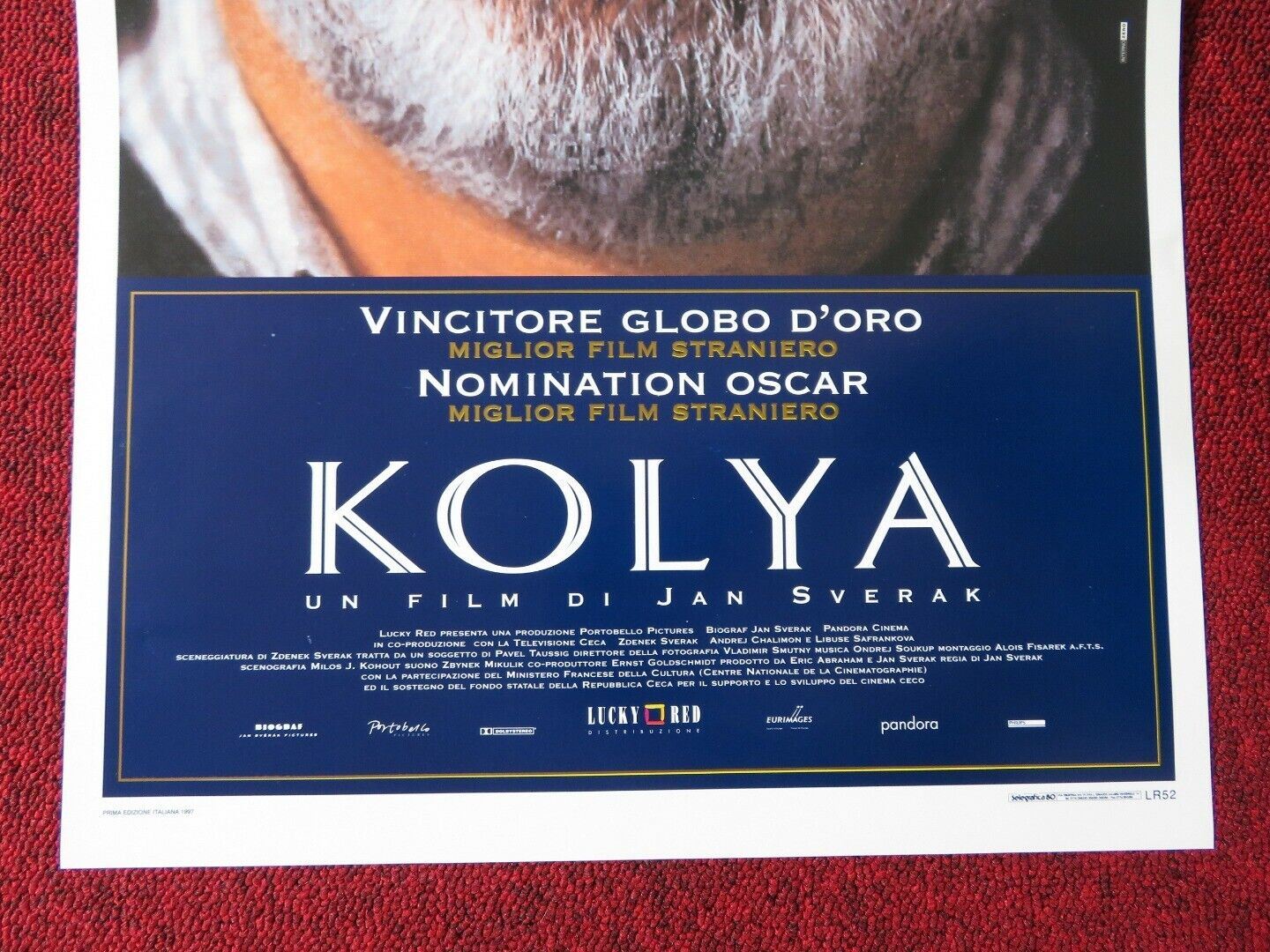 KOLYA ITALIAN LOCANDINA (27.5"x13") POSTER DI JAN SVERAK ZDENEK SVERAK 1997 Movie posters