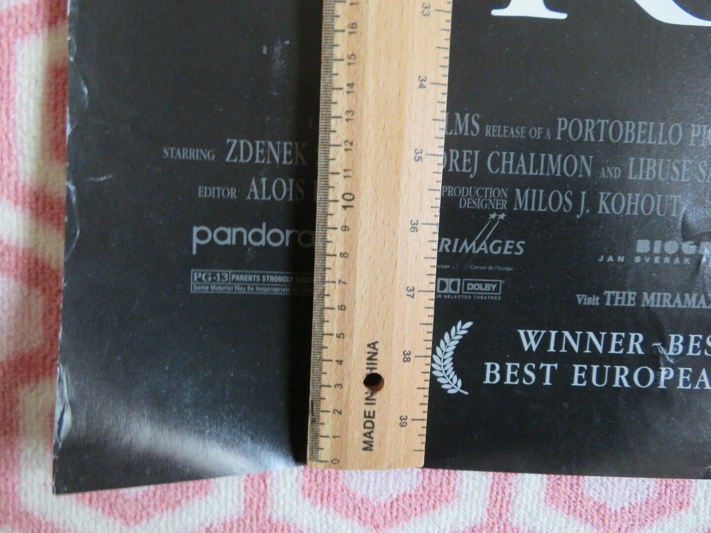 KOLYA ONE SHEET ROLLED POSTER JAN SVERAK 1996 Movie posters