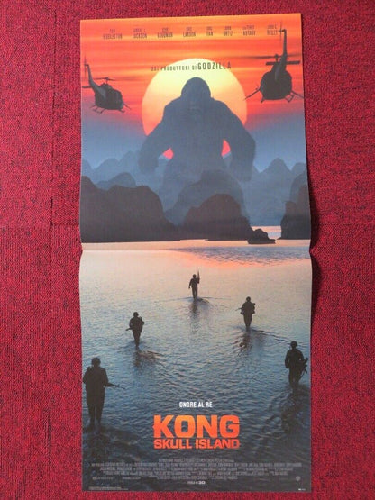 KONG SKULL ISLAND ITALIAN LOCANDINA (26.5"x12.5") POSTER SAMUEL L.JACKSON 2017 - Rendezvous Cinema