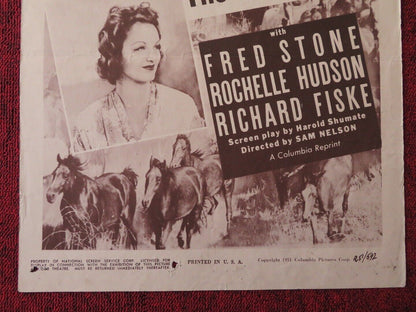 KONGA THE WILD STALLION US INSERT (14"x 36") POSTER FRED STONE1951 Movie posters