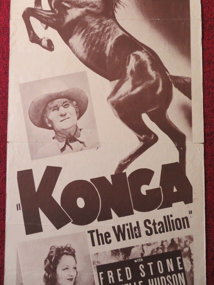 KONGA THE WILD STALLION US INSERT (14"x 36") POSTER FRED STONE1951 Movie posters