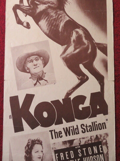 KONGA THE WILD STALLION US INSERT (14"x 36") POSTER FRED STONE1951 Movie posters