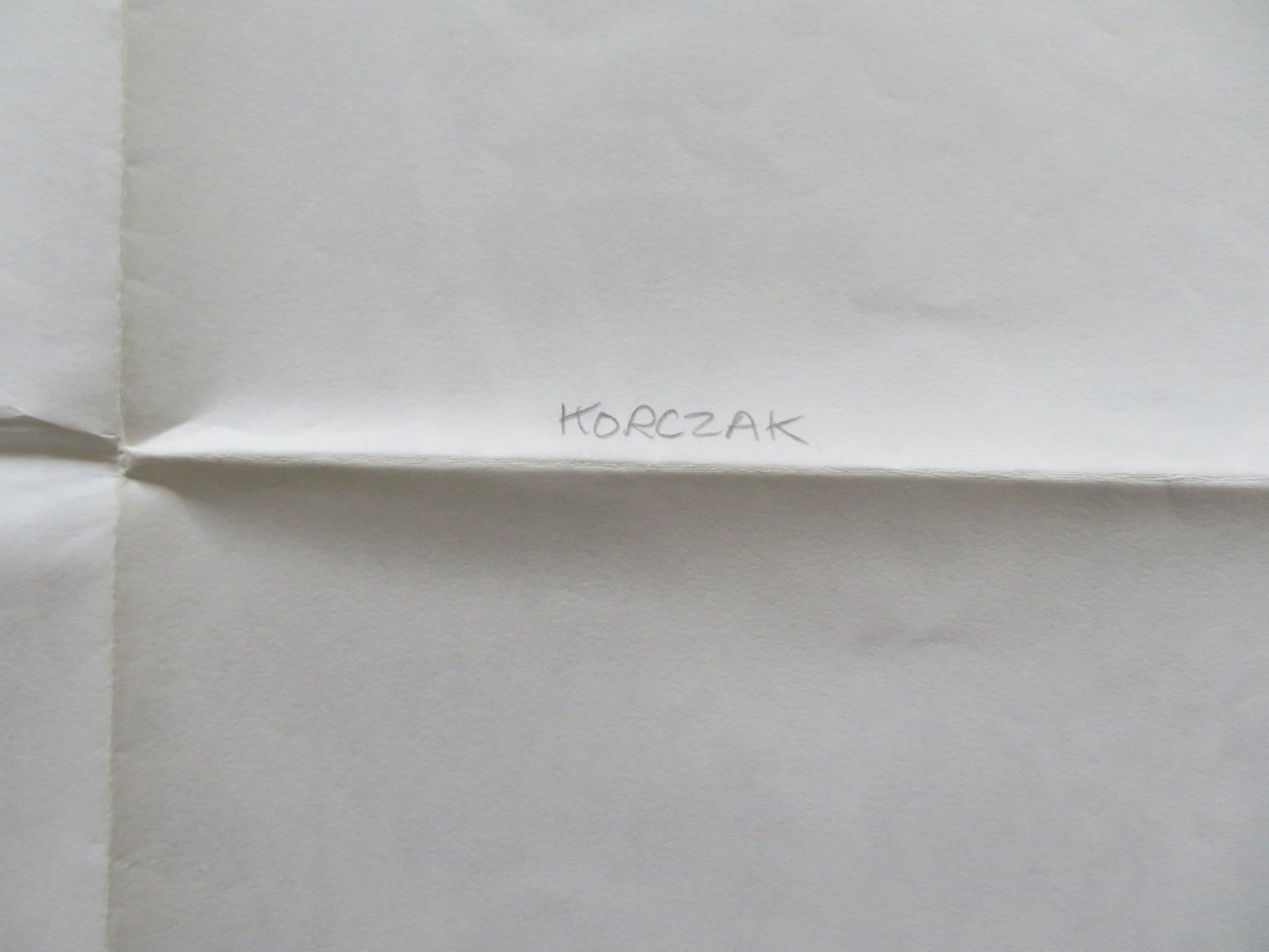 KORCZAK UK QUAD POSTER FOLDED ANDREZEJ WAJDA 1990 Rendezvous Cinema Movie posters