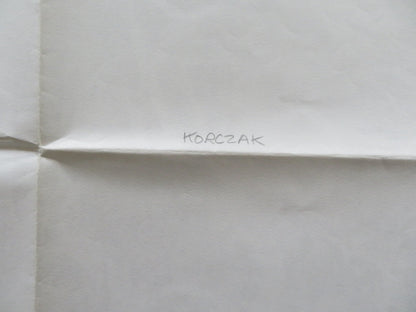 KORCZAK UK QUAD POSTER FOLDED ANDREZEJ WAJDA 1990 Rendezvous Cinema Movie posters