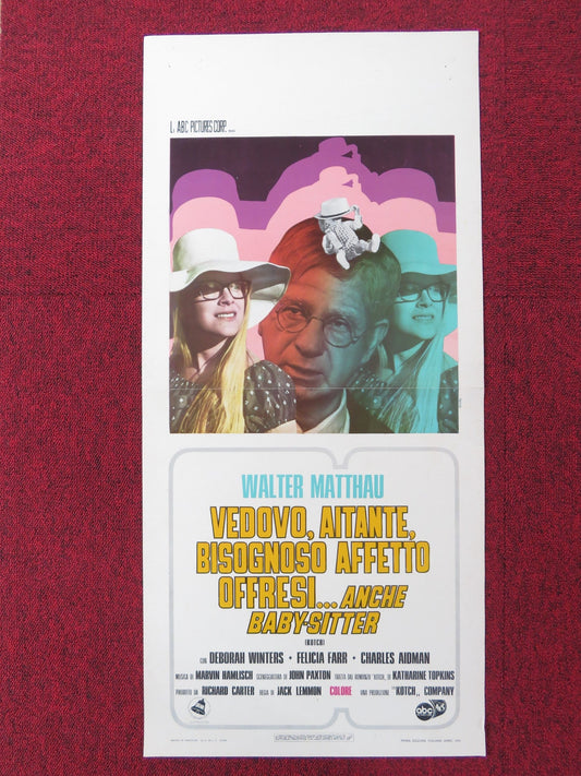KOTCH ITALIAN LOCANDINA POSTER JACK LEMMON WALTER MATTHAU 1972 Rendezvous Cinema Movie posters