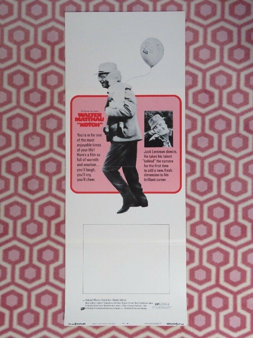 KOTCH US INSERT (14"x 36") POSTER WALTER MATTHAU JACK LEMMON 1971 Movie posters