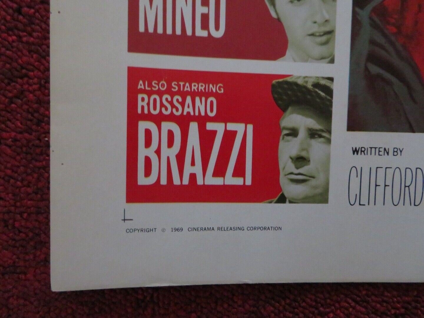 KRAKATOA EAST OF JAVA US HALF SHEET (22"x 28") POSTER DIANE BAKER 1969 - Rendezvous Cinema