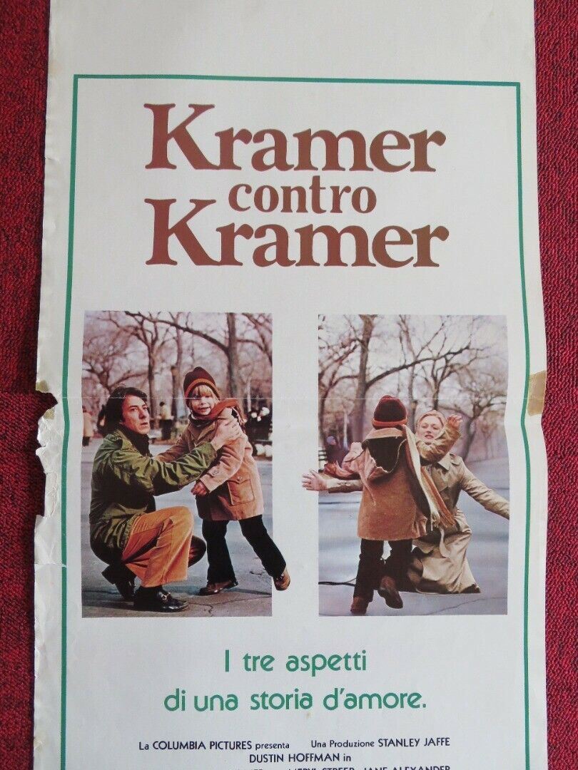 KRAMER CONTRO KRAMER ITALIAN LOCANDINA (27.5"x13.5") POSTER HOFFMAN 1979 Movie posters