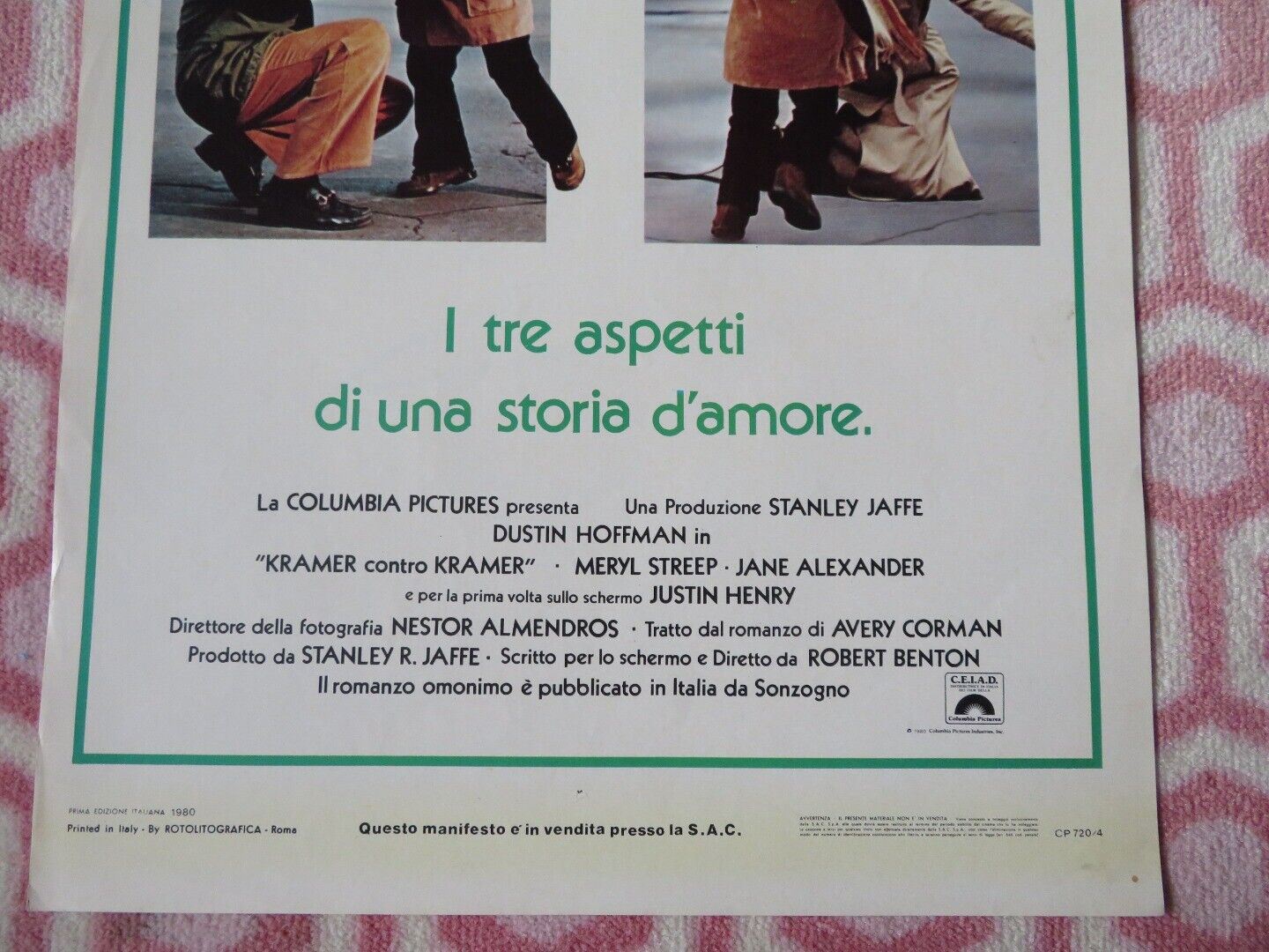KRAMER CONTRO KRAMER /Kramer vs. Kramer ITALIAN LOCANDINA (27.5"x13") POSTER '79 - Rendezvous Cinema
