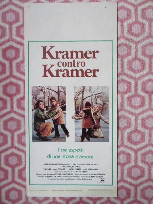 KRAMER CONTRO KRAMER /Kramer vs. Kramer ITALIAN LOCANDINA (27.5"x13") POSTER '79 - Rendezvous Cinema