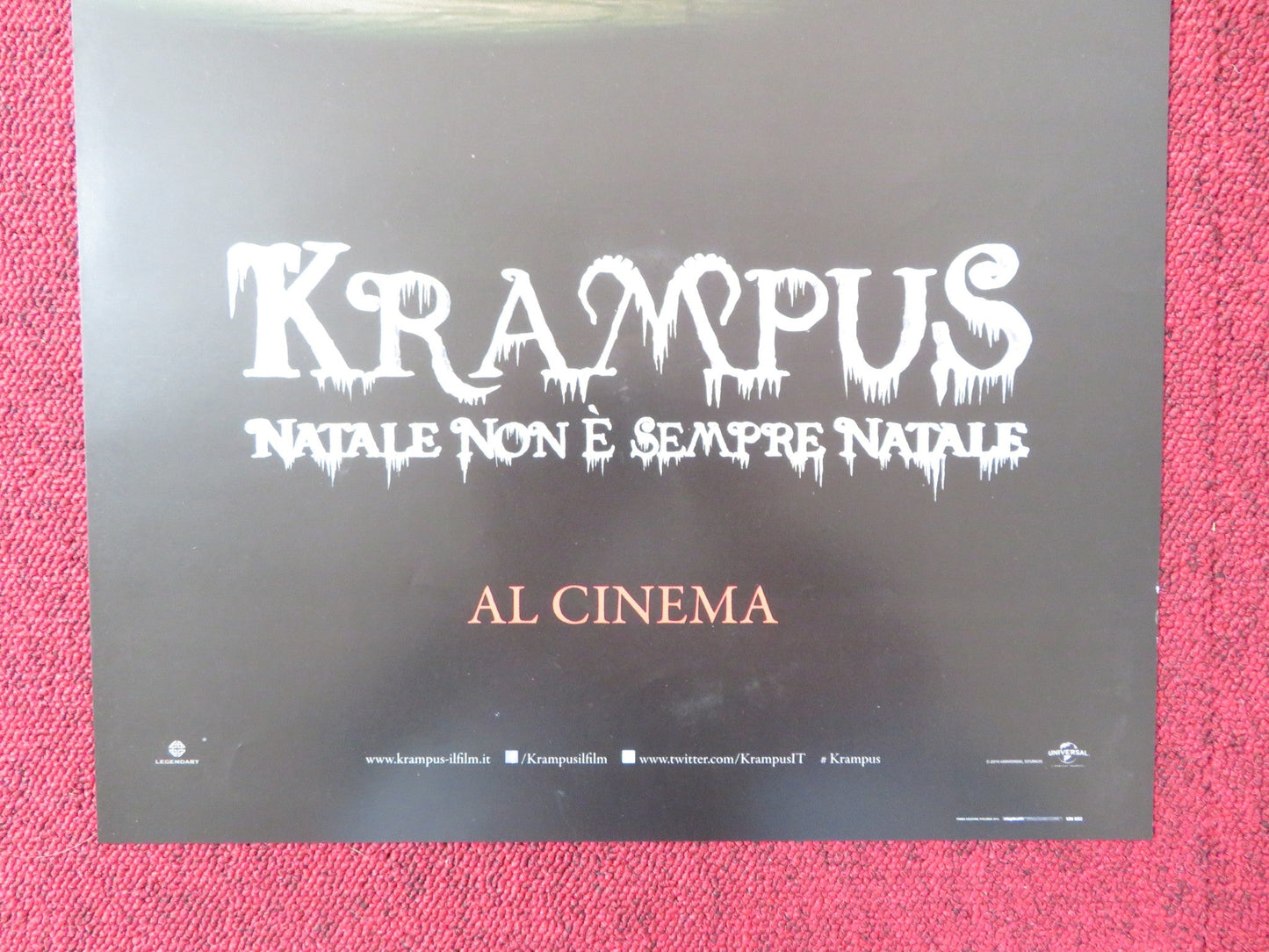 KRAMPUS ITALIAN LOCANDINA POSTER EMJAY ANTHONY ADAM SCOTT 2015 Rendezvous Cinema Movie posters