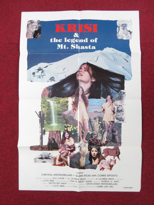 KRISI AND THE LEGEND OF MT. SHASTA FOLDED US ONE SHEET POSTER WESTMORELAND 1978 Rendezvous Cinema Movie posters