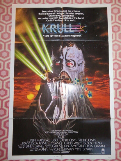 KRULL FOLDED US ONE SHEET POSTER FREDDIE JONES KEN MARSHALL 1983 Movie posters