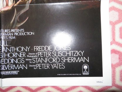 KRULL FOLDED US ONE SHEET POSTER FREDDIE JONES KEN MARSHALL 1983 Movie posters