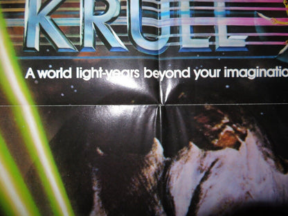 KRULL FOLDED US ONE SHEET POSTER FREDDIE JONES KEN MARSHALL 1983 Movie posters