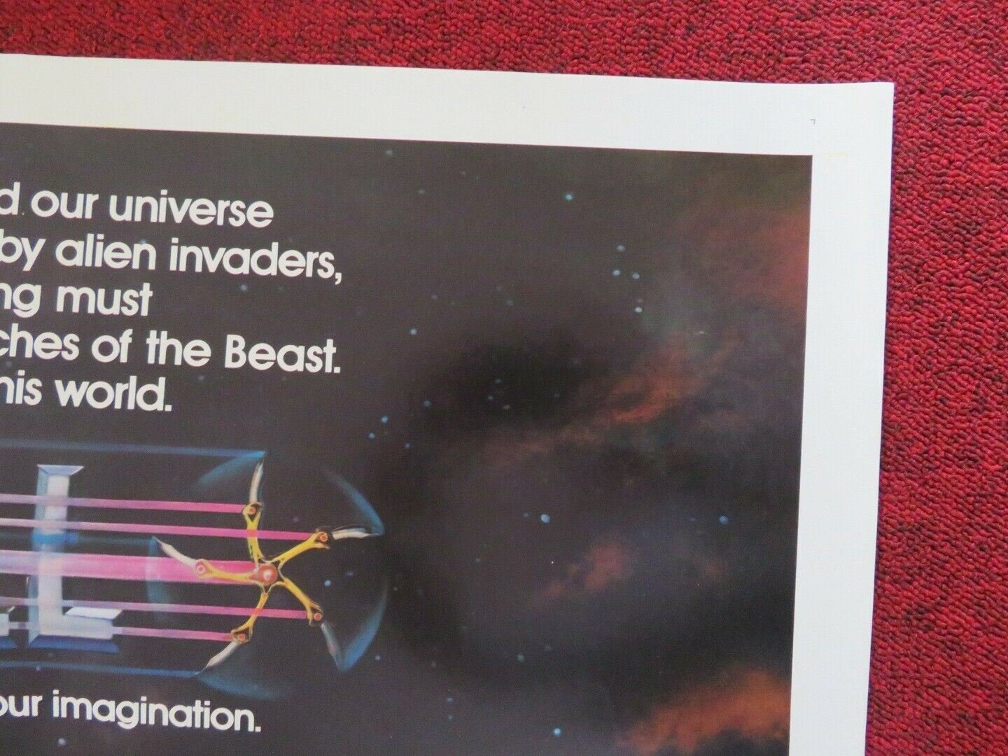 KRULL FOLDED US ONE SHEET POSTER KEN MARSHALL LYSETTE ANTHONY 1983 Movie posters