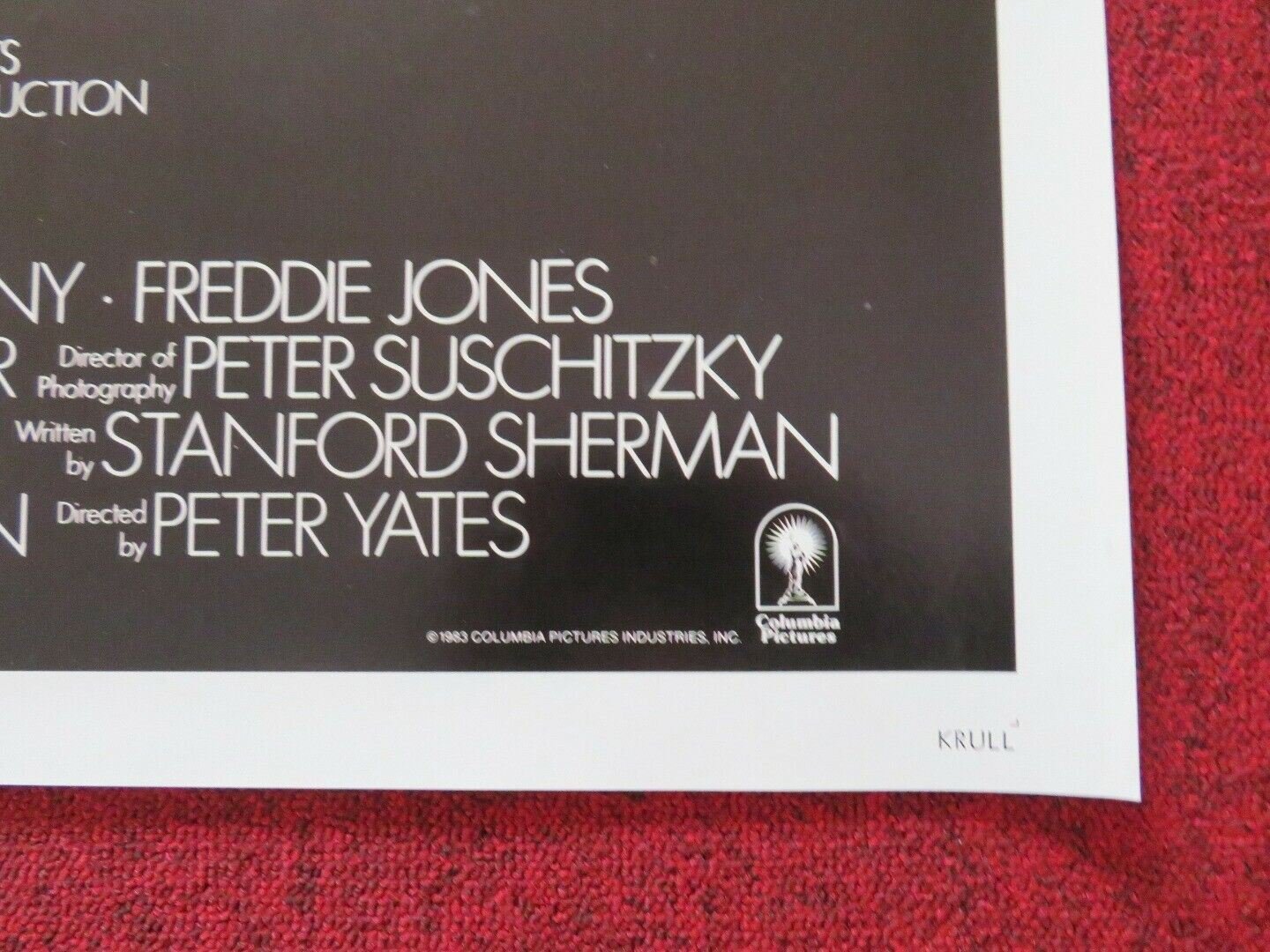 KRULL FOLDED US ONE SHEET POSTER KEN MARSHALL LYSETTE ANTHONY 1983 Movie posters