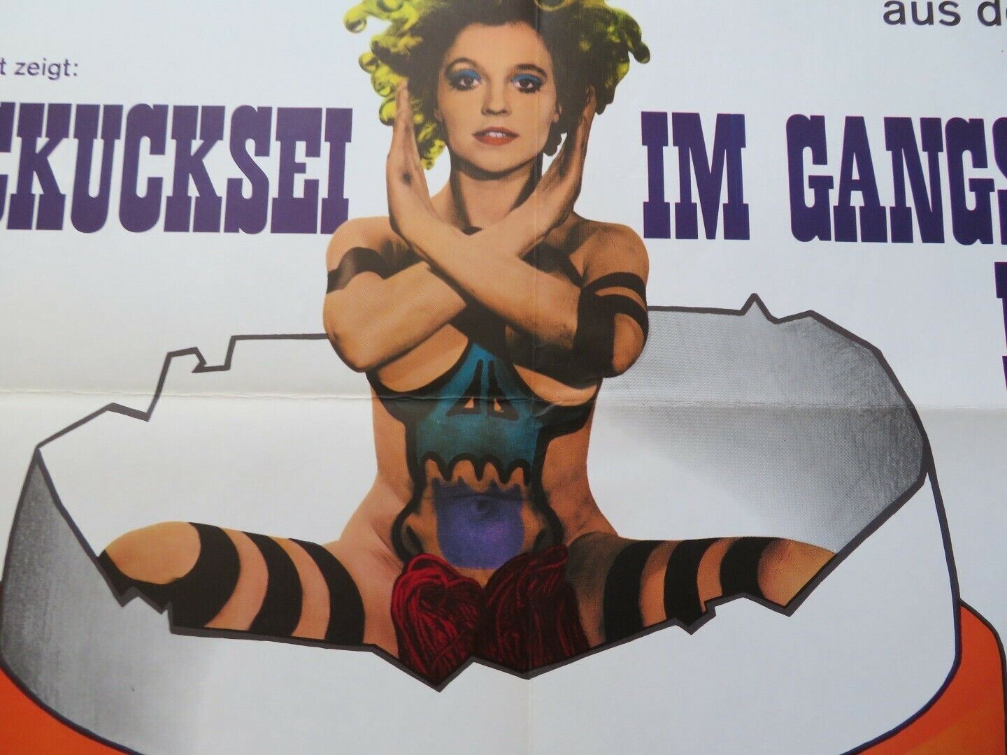 KUCKUCKSEI IM GANGSTER NEST GERMAN A1 ROLLED POSTER HERBERT FUX R,BASEDOW 1969 Movie posters