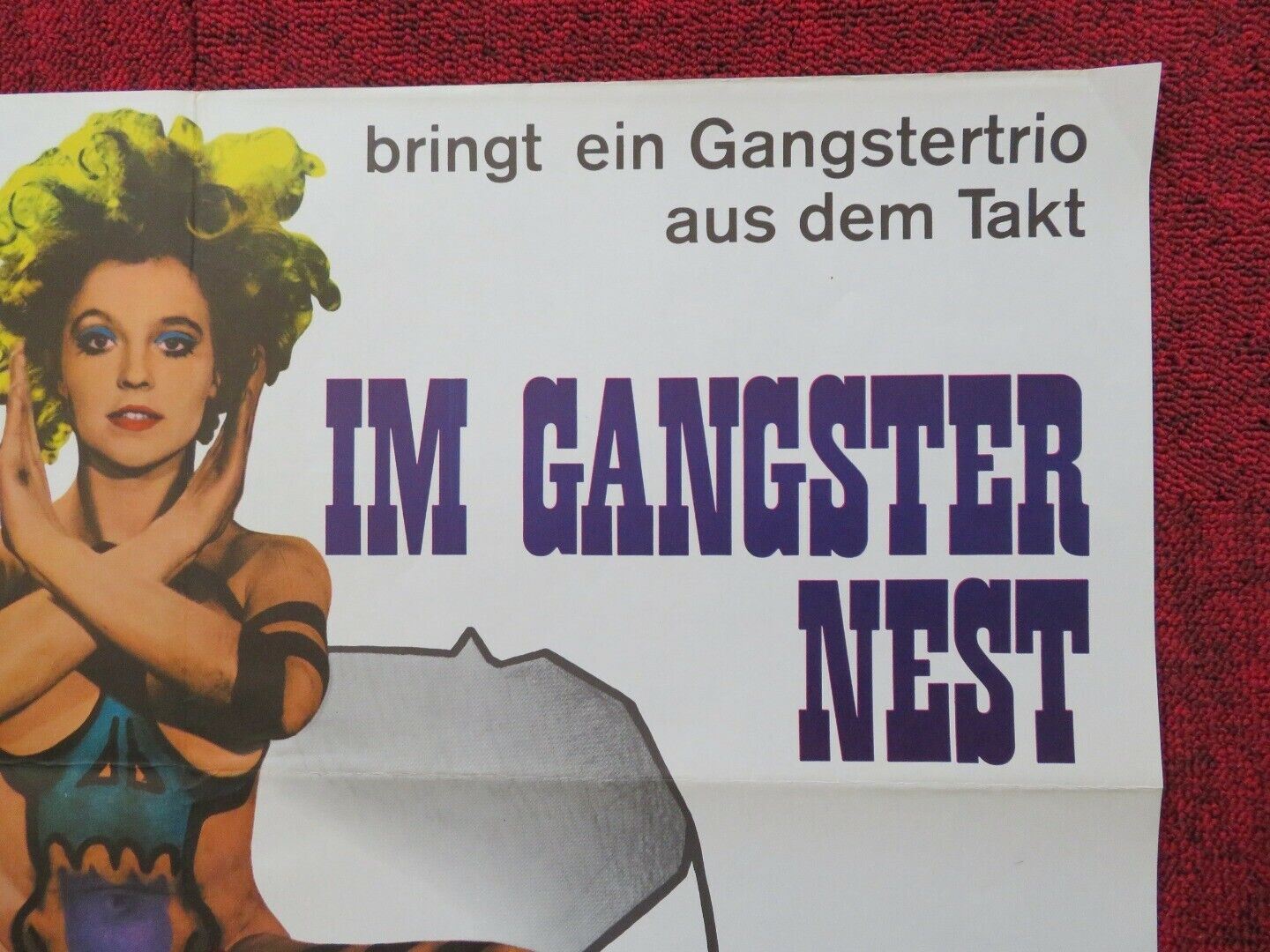 KUCKUCKSEI IM GANGSTER NEST GERMAN A1 ROLLED POSTER HERBERT FUX R,BASEDOW 1969 Movie posters