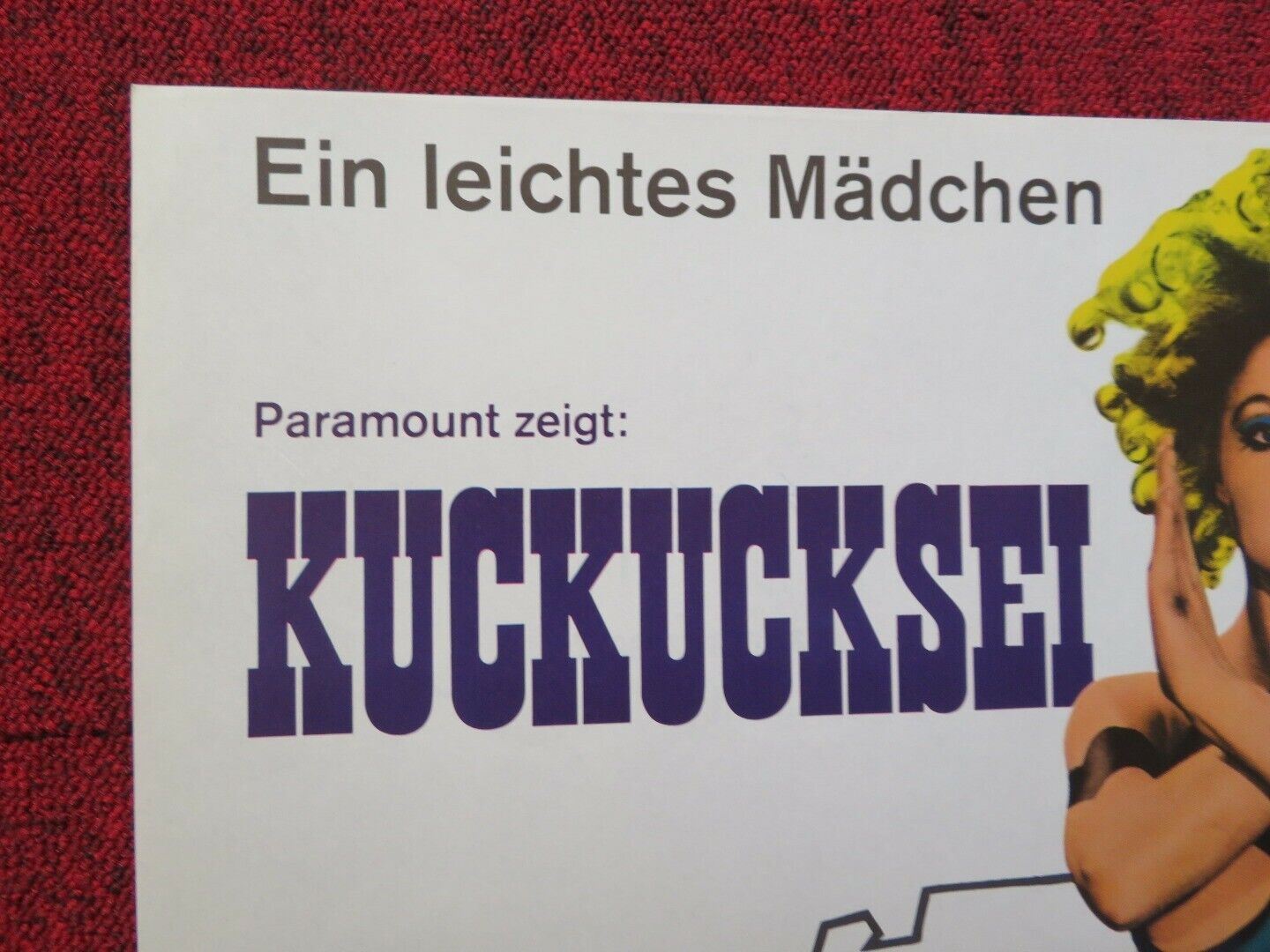 KUCKUCKSEI IM GANGSTER NEST GERMAN A1 ROLLED POSTER HERBERT FUX R,BASEDOW 1969 Movie posters