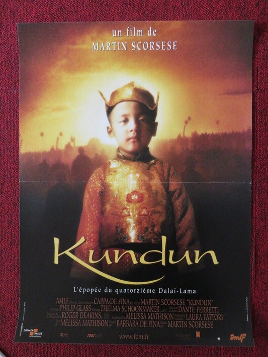 KUNDUN FRENCH (15"x 21") POSTER MARTIN SCORSESE TENZIN THUTHOB TSARONG 1997 Movie posters