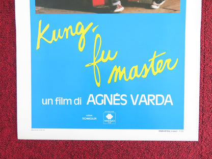 KUNG - FU MASTER! ITALIAN LOCANDINA POSTER JANE BIRKIN MATHIEU DEMY 1988 Rendezvous Cinema Movie posters