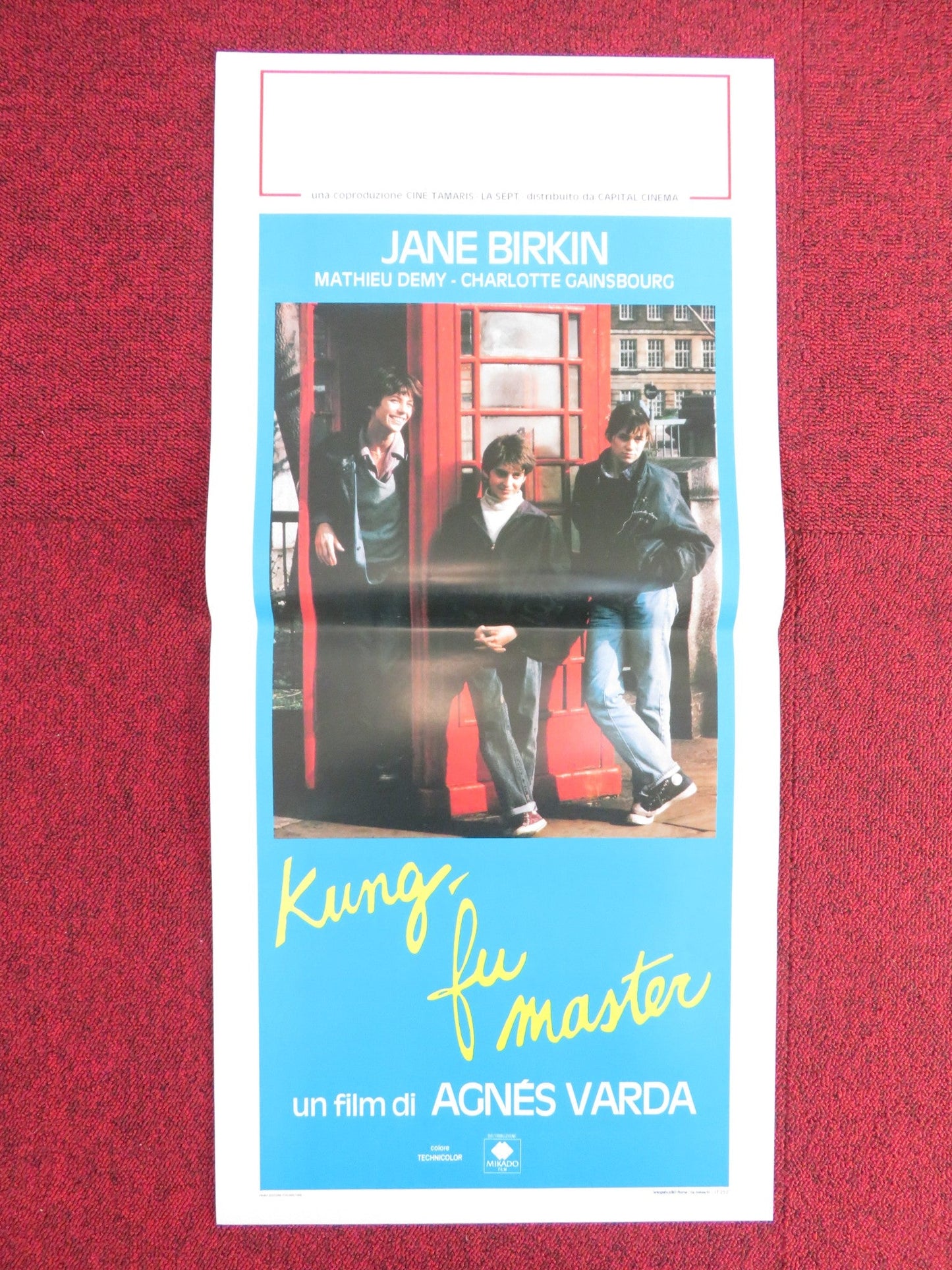KUNG - FU MASTER! ITALIAN LOCANDINA POSTER JANE BIRKIN MATHIEU DEMY 1988 Rendezvous Cinema Movie posters