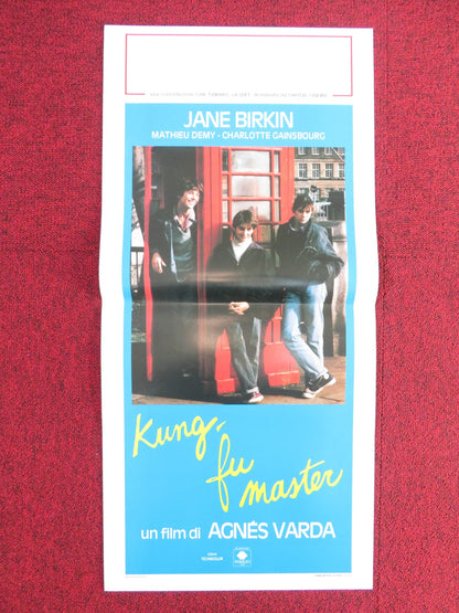 KUNG - FU MASTER! ITALIAN LOCANDINA POSTER JANE BIRKIN MATHIEU DEMY 1988 Rendezvous Cinema Movie posters