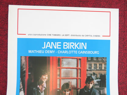 KUNG - FU MASTER! ITALIAN LOCANDINA POSTER JANE BIRKIN MATHIEU DEMY 1988 Rendezvous Cinema Movie posters