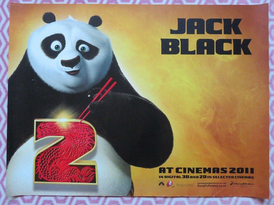 KUNG FU PANDA 2 QUAD (30"x 40") ROLLED POSTER JACK BLACK DUSTIN HOFFMAN Movie posters