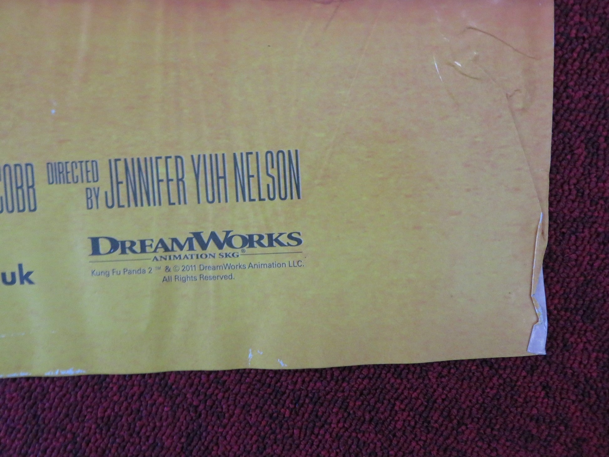 KUNG FU PANDA 2 UK QUAD (30"x 40") ROLLED POSTER JACK BLACK ANGELINA JOLIE 2011 Rendezvous Cinema Movie posters