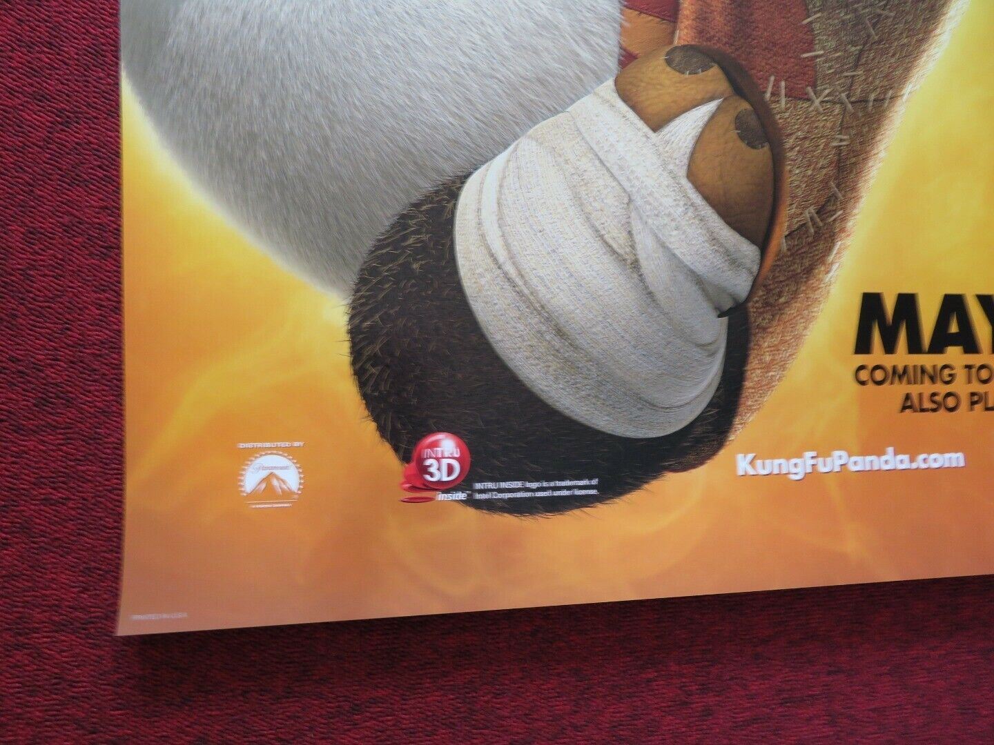 KUNG FU PANDA 2 US ONE SHEET ROLLED POSTER JACK BLACK 2011 Movie posters