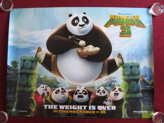 KUNG FU PANDA 3 UK QUAD (30"x 40") ROLLED POSTER JACK BLACK BRYAN CRANSTON 2016 Rendezvous Cinema Movie posters