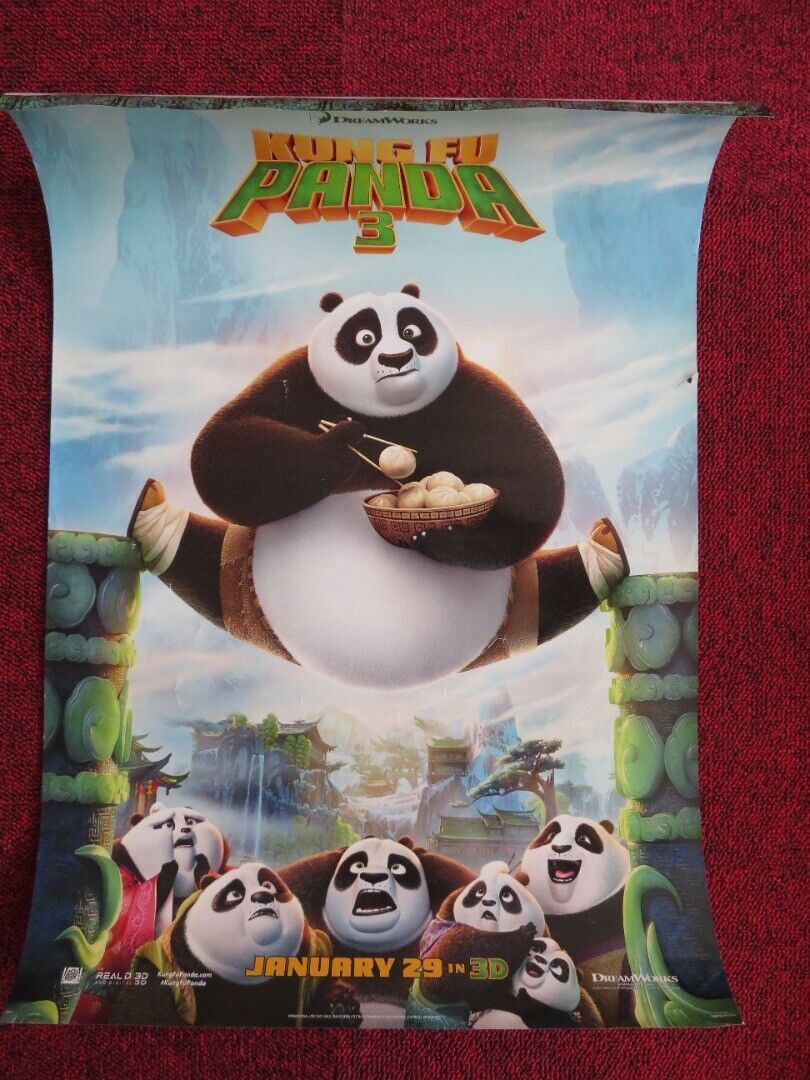 KUNG FU PANDA 3 U.S MINI (20"x 13.5") POSTER JACK BLACK BRYAN CRANSTON 2016 Movie posters