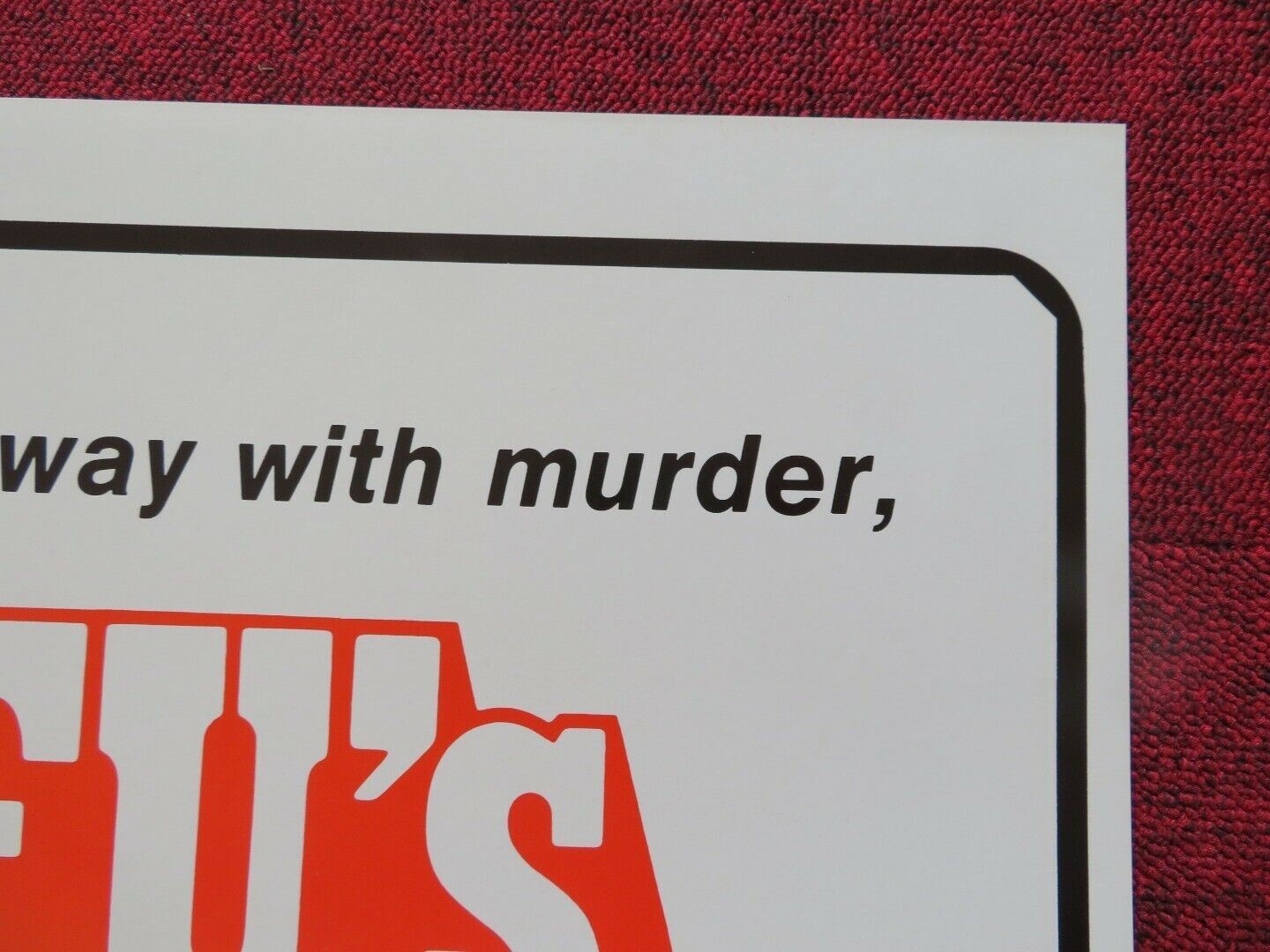 KUNG - FU'S HERO FOLDED US ONE SHEET POSTER (39"X26") CHEUNG LIK 1973 Movie posters