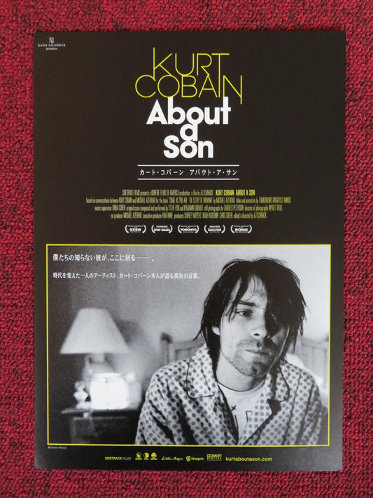 KURT COBAIN ABOUT A SON JAPANESE CHIRASHI (B5) POSTER KURT COBAIN LOVE 2006 Rendezvous Cinema Movie posters