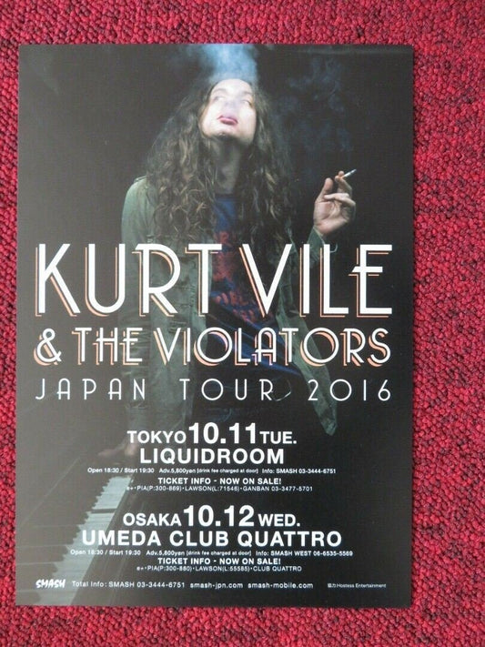 KURT VILE & THE VIOLATORS - JAPAN TOUR JAPANESE MUSIC TOUR GIG POSTER 2016 Movie posters