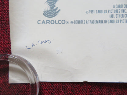 L. A. STORY UK QUAD (30"x 40") ROLLED POSTER STEVE MARTIN RICHARD E. GRANT 1991 Rendezvous Cinema Movie posters