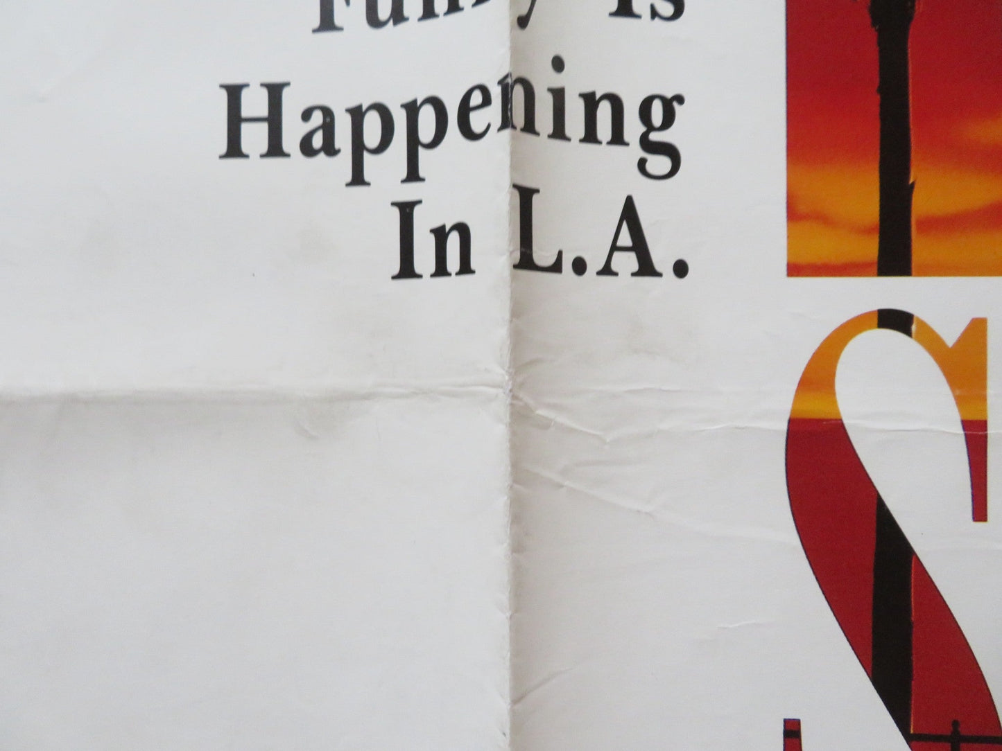 L. A. STORY UK QUAD (30"x 40") ROLLED POSTER STEVE MARTIN RICHARD E. GRANT 1991 Rendezvous Cinema Movie posters