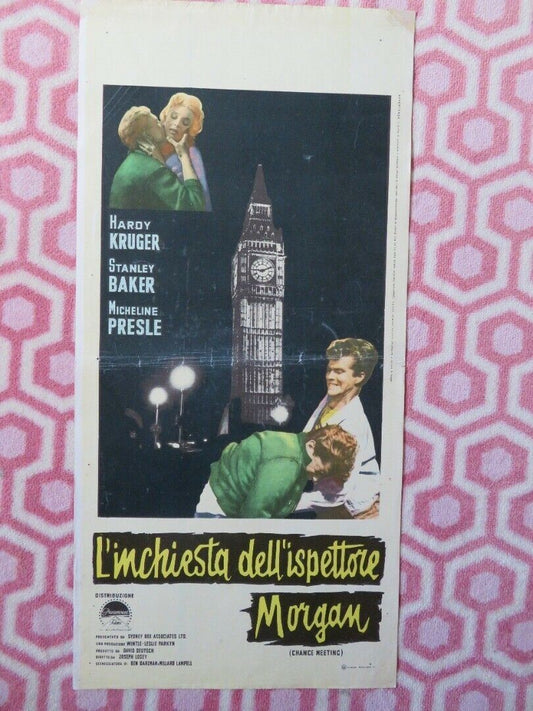 L ENQUETE DE L INSPECTEUR MORGAN ITALIAN LOCANDINA (27.5"x13") POSTER 1961 - Rendezvous Cinema