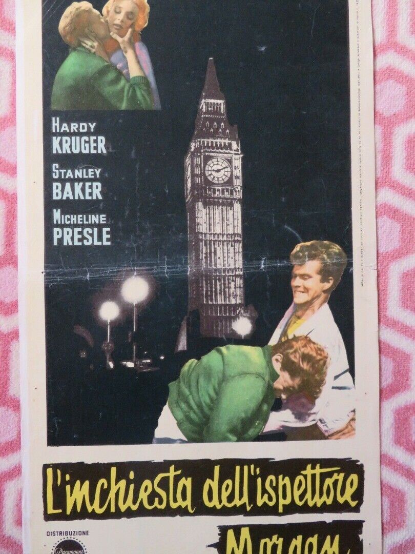 L ENQUETE DE L INSPECTEUR MORGAN ITALIAN LOCANDINA (27.5"x13") POSTER 1961 - Rendezvous Cinema