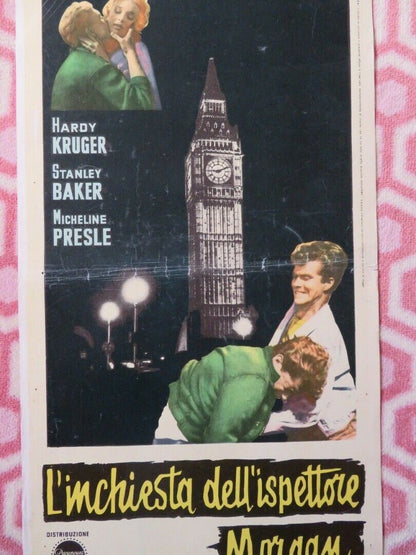 L ENQUETE DE L INSPECTEUR MORGAN ITALIAN LOCANDINA (27.5"x13") POSTER 1961 - Rendezvous Cinema