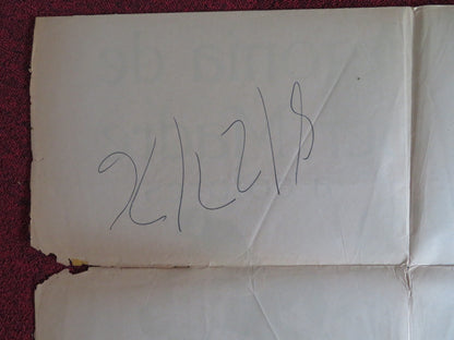 LA AGONIA DE SER MADRE / AGONY TO BE A MOTHER FOLDED MEXICAN POSTER LOPEZ 1970 Rendezvous Cinema Movie posters