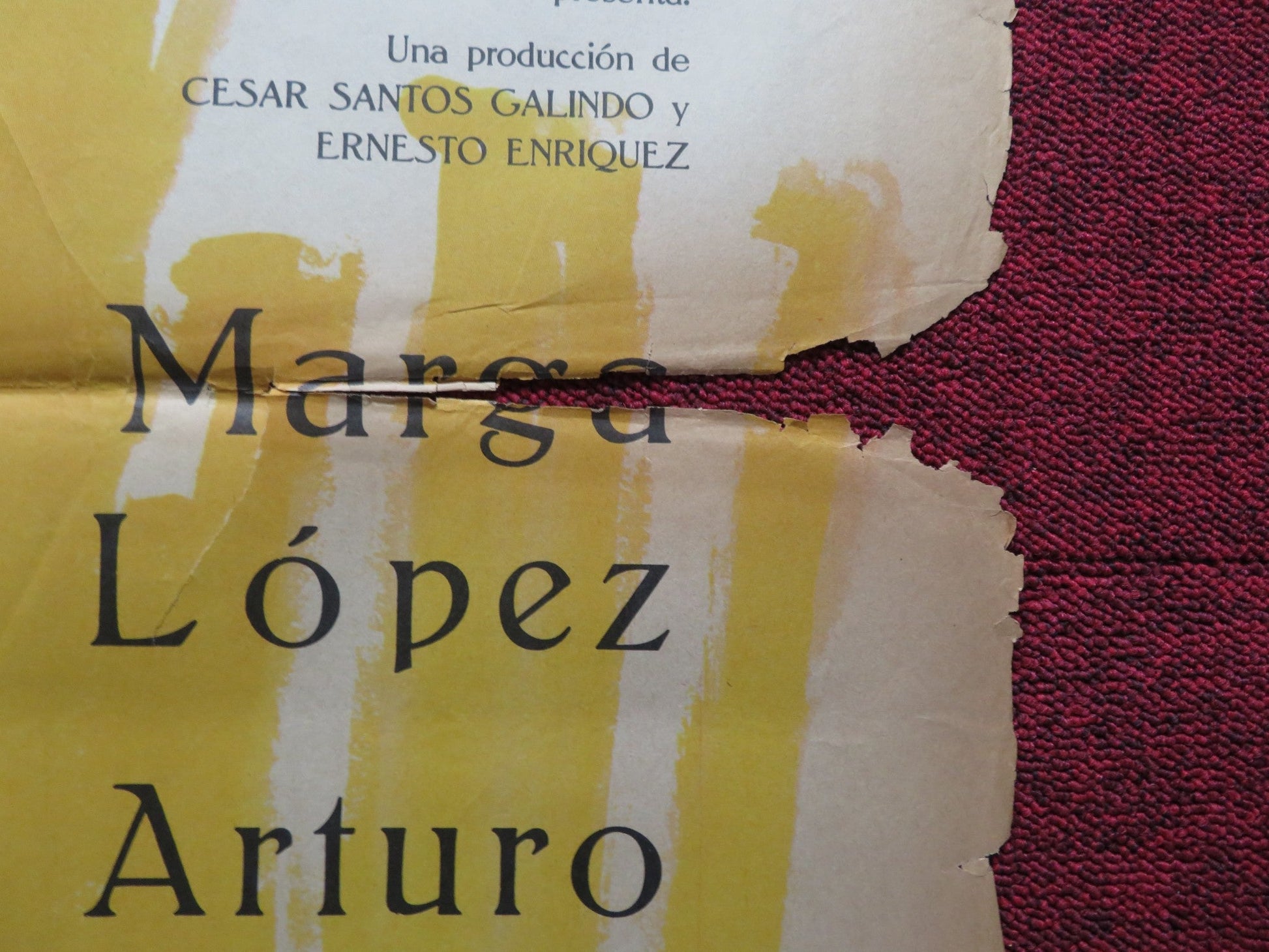 LA AGONIA DE SER MADRE / AGONY TO BE A MOTHER FOLDED MEXICAN POSTER LOPEZ 1970 Rendezvous Cinema Movie posters